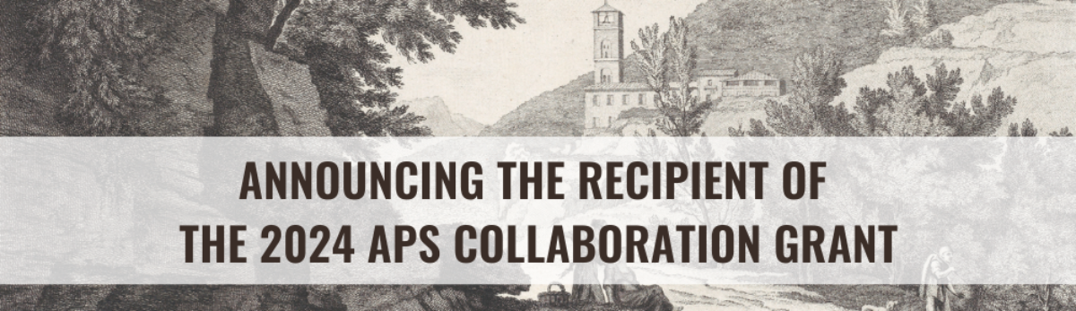 Announcing the recipient of the 2024 APS Collaboration Grant. Click banner to learn more.